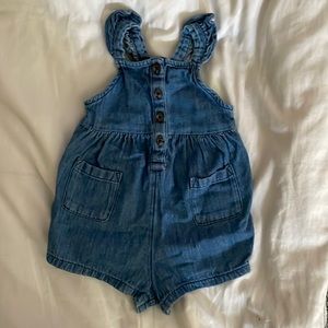 Denim Baby Girl Overalls